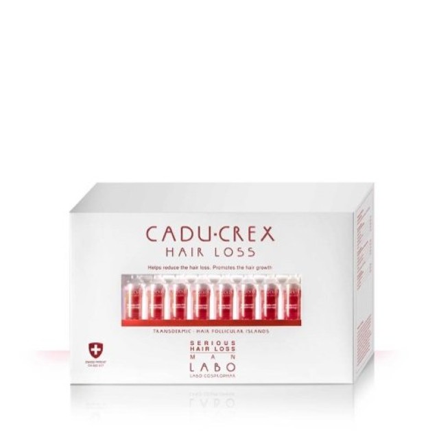 Labo Caducrex Serious Man 40 Αμπούλες (αγωγή Για Άνδρες Με Προχωρημένη …