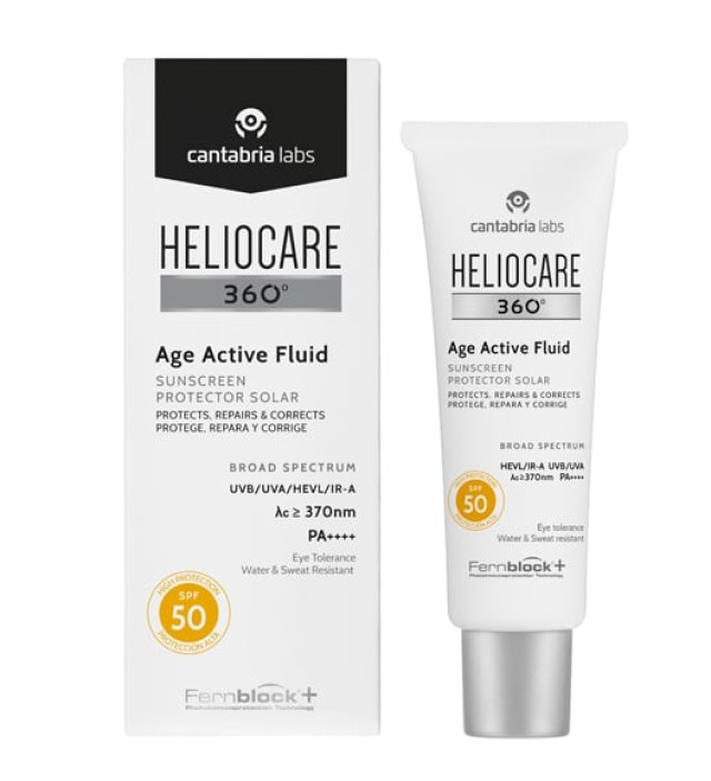 HelioCare 360° Age Active Fluid SPF50 Αντηλιακό Προσώπου Κατά της Φωτο &hellip;