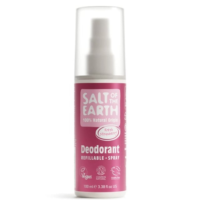 Salt of the Earth Vegan Refillable Spray Strawberry Αποσμητικό Επαναγε &hellip;