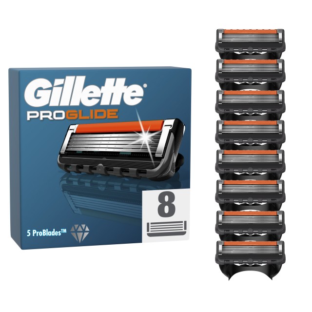 Gillette ProGlide Ανταλλακτικές Κεφαλές Ξυριστικής Μηχανής με 5 Λεπίδε …