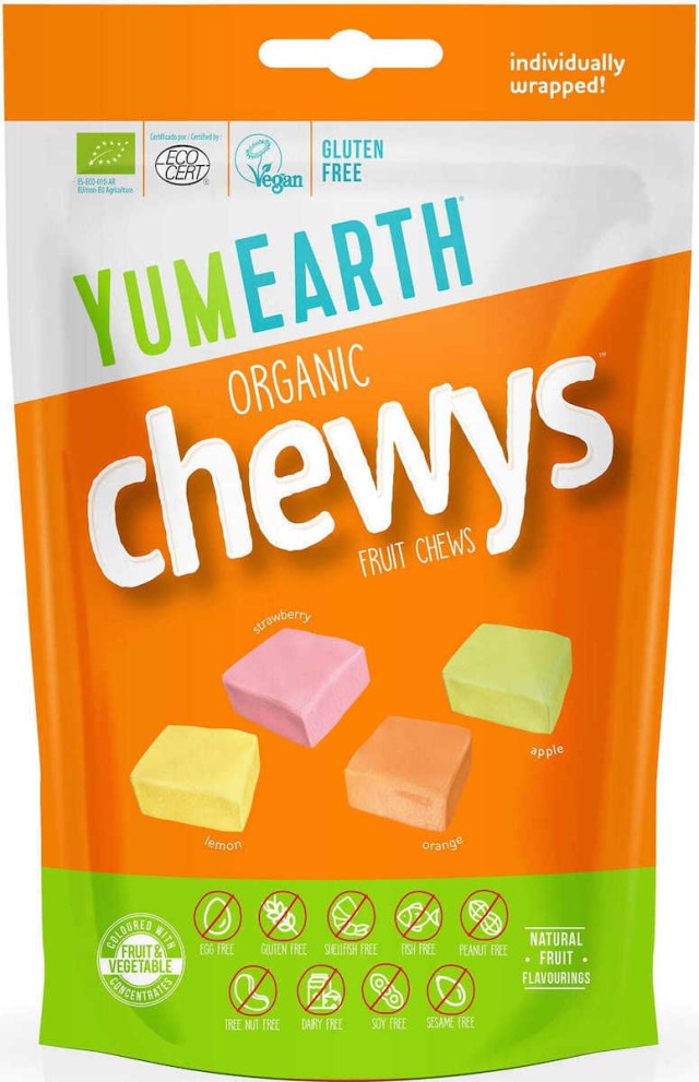 YumEarth Organic Fruit Chewys Βιολογικά Μασώμενα Ζελεδάκια με Γεύση Φρ …