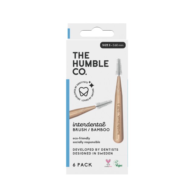 The Humble Co. Bamboo Interdental Brush Size 3 - 0.6mm Blue Μεσοδόντια … The Humble Co. Bamboo Interdental Brush Size 3 - 0.6mm Blue Μεσοδόντια …