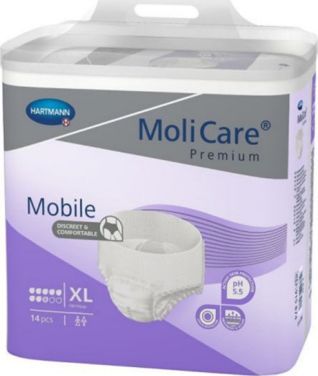 Hartmann MoliCare Premium Mobile Μέγεθος:XLarge 8 Σταγόνες Πάνες Βρακά … Hartmann MoliCare Premium Mobile Μέγεθος:XLarge 8 Σταγόνες Πάνες Βρακά …
