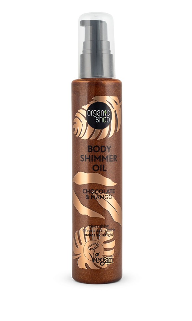 Natura Siberica Organic Shop Body Shimmer Oil Chocolate & Mango Λάδι Σ …