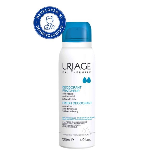 Uriage Deodorant Fresh Spray Αποσμητικό Αναζωογόνησης 24ωρη Δράση 125m …