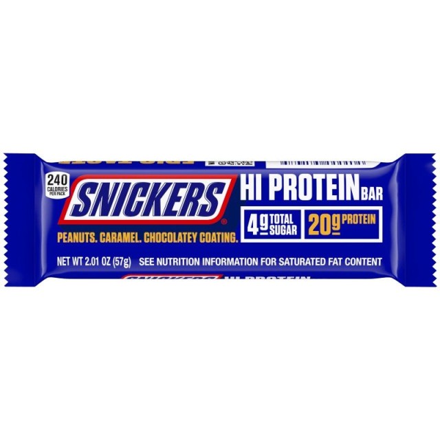 Snickers Hi Protein Μπάρα 20gr Πρωτεΐνης & 2gr Ζάχαρη & Γεύση Milk Cho … Snickers Hi Protein Μπάρα 20gr Πρωτεΐνης & 2gr Ζάχαρη & Γεύση Milk Cho …