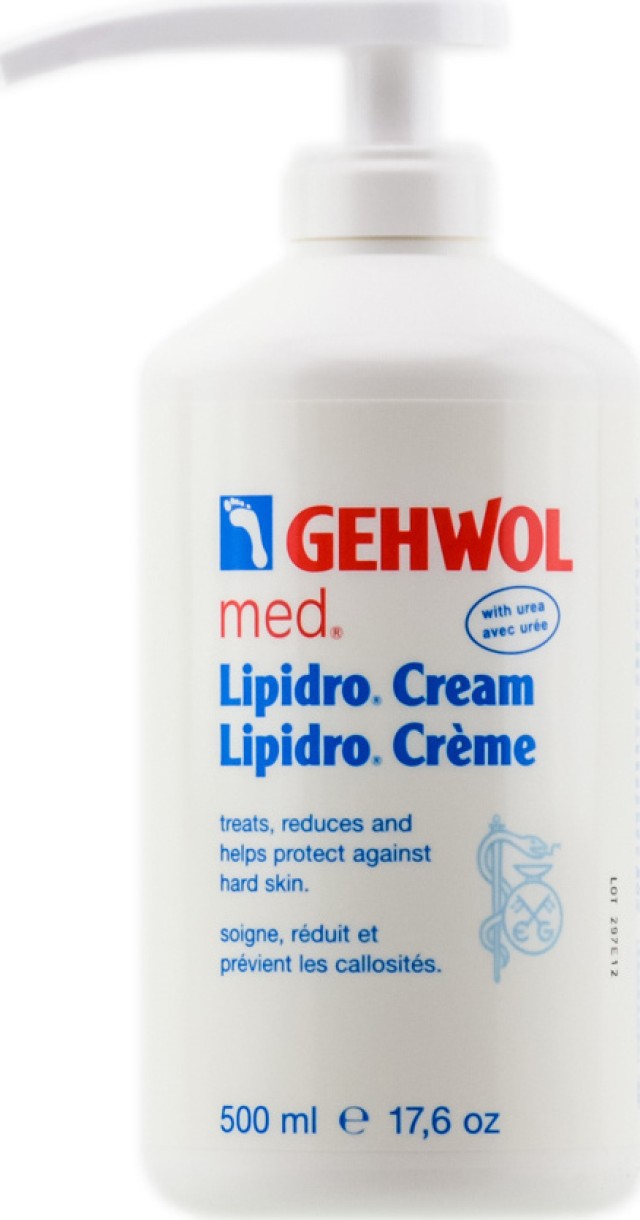 Gehwol med Lipidro Cream Υδρολιπιδική Κρέμα Ποδιών, 500ml