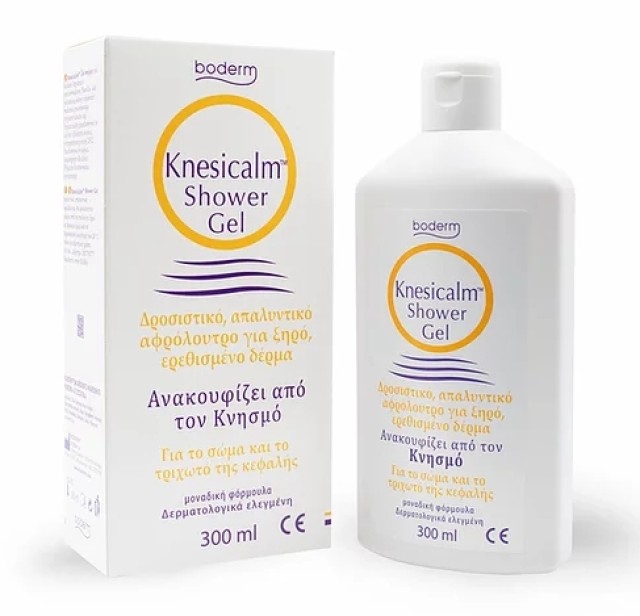 Boderm Knesicalm Shower Gel Καταπραϋντικό Αφρόλουτρο για την Αντιμετώπιση του Κνησμού στο Σώμα - Κεφάλι 300ml