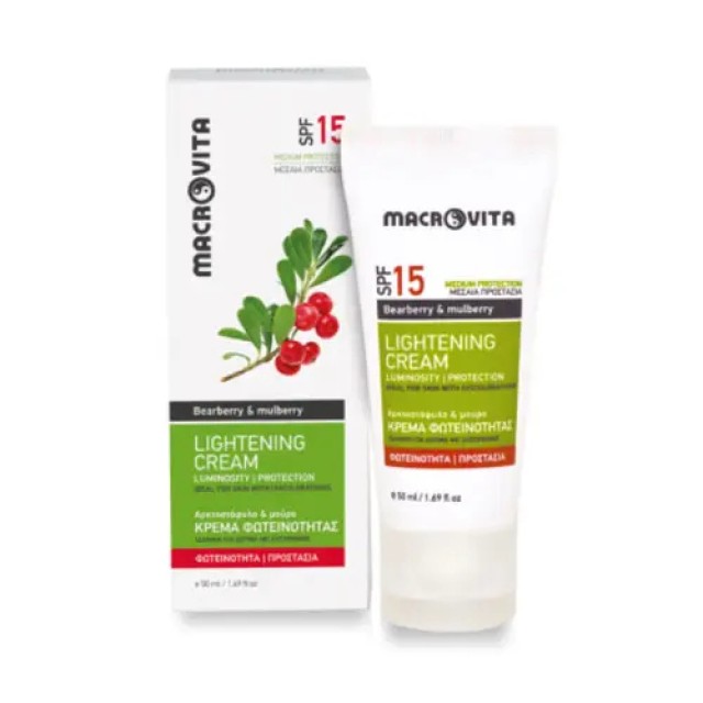Macrovita Lightening Cream SPF15 Λευκαντική Κρέμα Προσώπου για τα Σημά … Macrovita Lightening Cream SPF15 Λευκαντική Κρέμα Προσώπου για τα Σημά …