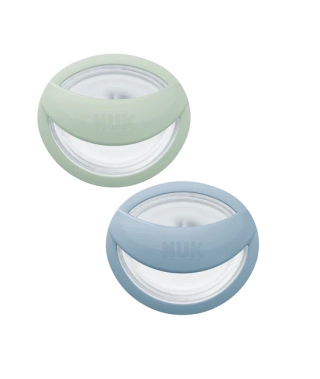 Nuk Perfect Match Πιπίλα Σιλικόνης για 0-6m Πράσινο-Μπλε με Θήκη 2 Τεμ &hellip;