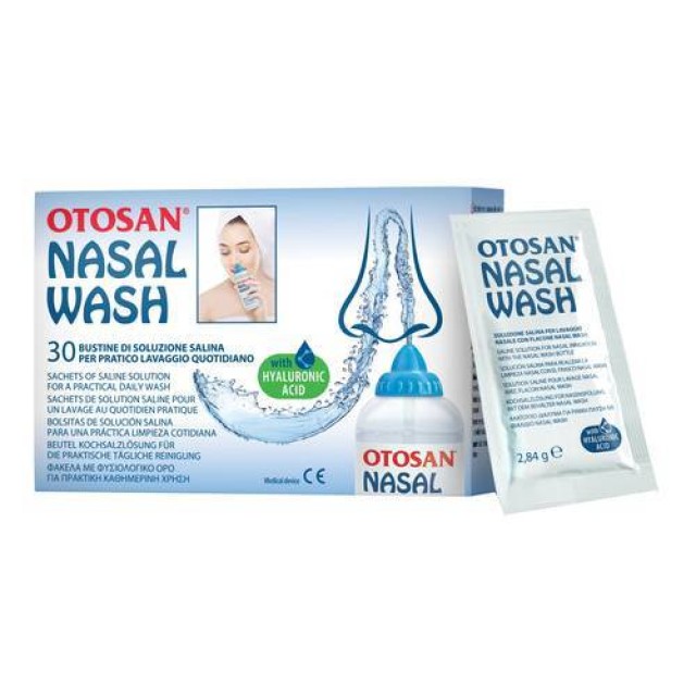 Otosan Nasal Wash Φάκελα Με Φυσιολογικό Ορό για Ρινικές Πλύσεις, (30 τ …