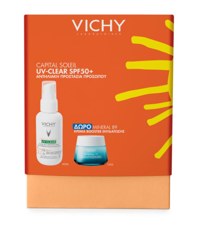 Vichy PROMO Capital Soleil UV Clear SPF50+ Αντηλιακό Προσώπου Καθημερι …