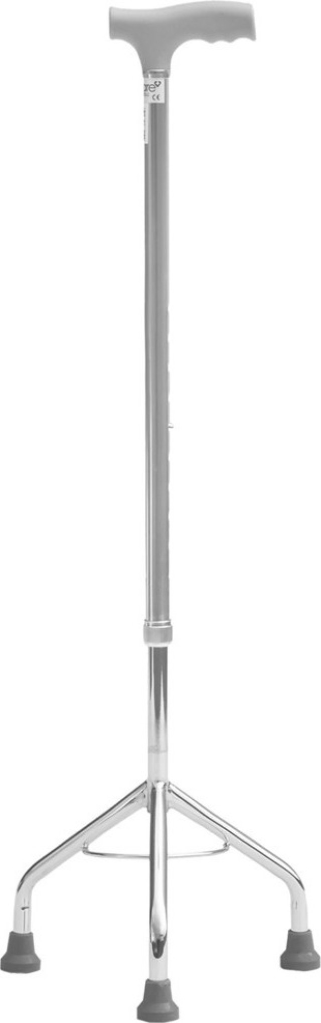 Mobiak Μπαστούνι Τρίποδο με Κωνική Βάση 73-96cm Ασημί [0807662]