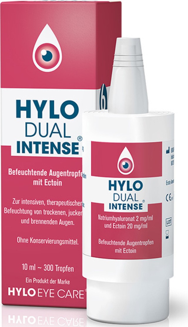 Ursapharm Hylo Dual Intense Λιπαντικές Οφθαλμικές Σταγόνες με 0,02% Υα …