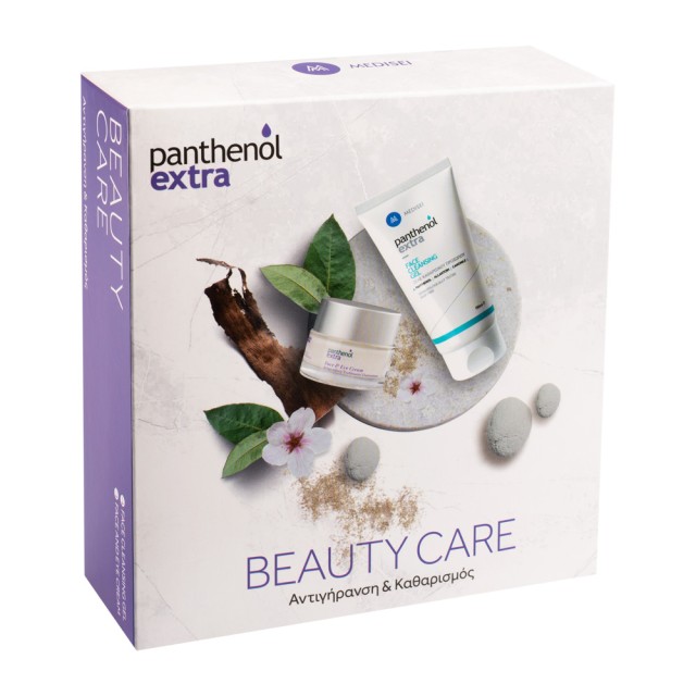 Medisei Panthenol PROMO Extra Beauty Care Face & Eye Cream 24ωρη Αντιρυτιδική Κρέμα 50ml - Face Cleansing Gel Καθαρισμού Προσώπου 150ml