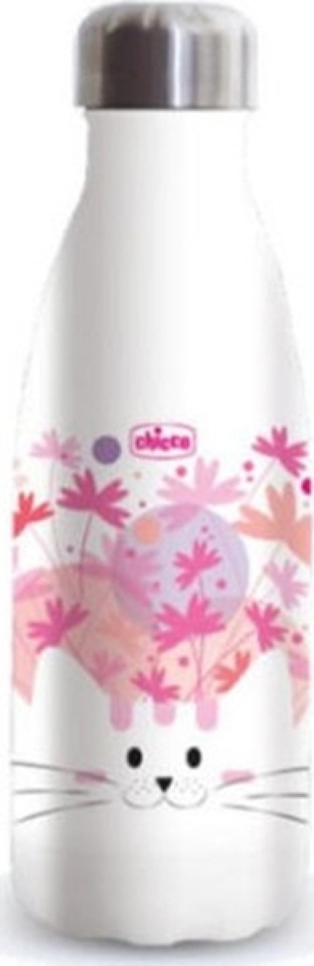 Chicco Drinky Μπουκάλι Θερμός Ιnox Γάτα 350ml Chicco Drinky Μπουκάλι Θερμός Ιnox Γάτα 350ml