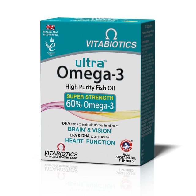 Vitabiotics Ultra Omega 3 Super Strength για τη Φυσιολογική … Vitabiotics Ultra Omega 3 Super Strength για τη Φυσιολογική …