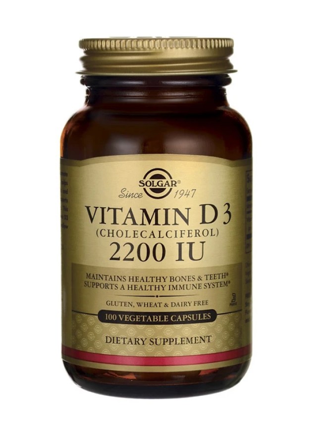 Solgar Vitamin D3 2200IU Συμπλήρωμα Διατροφής για Δόντια - Οστά 100 Φυ …