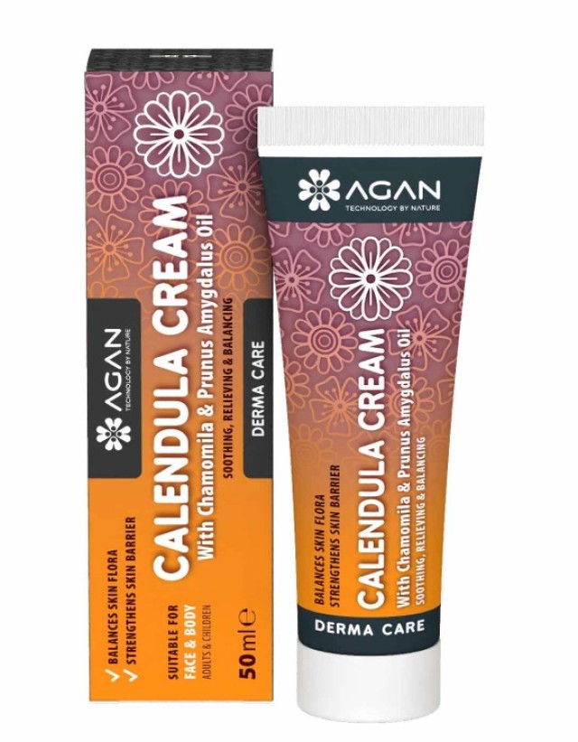 Agan Calendula Cream, Κρέμα Καλέντουλας με Χαμομήλι & Έλαιο Αμυγδάλου …