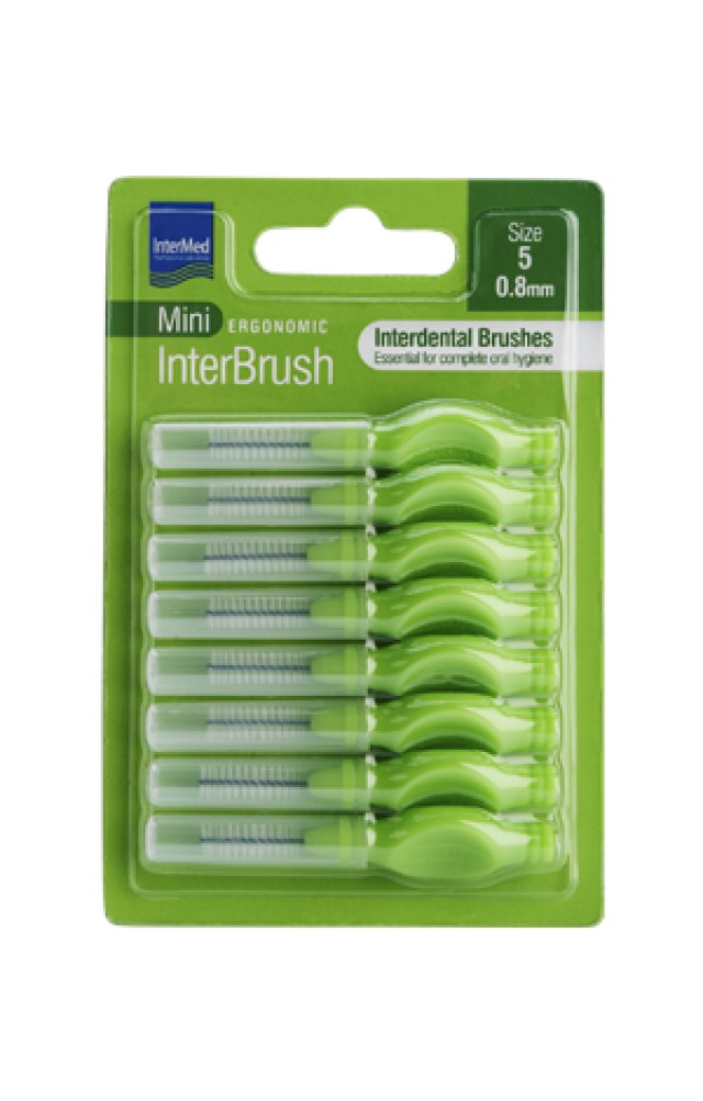 Intermed Ergonomic InterBrush Mini Size:5 Μεσοδόντια Βουρτσάκια με Λαβ …