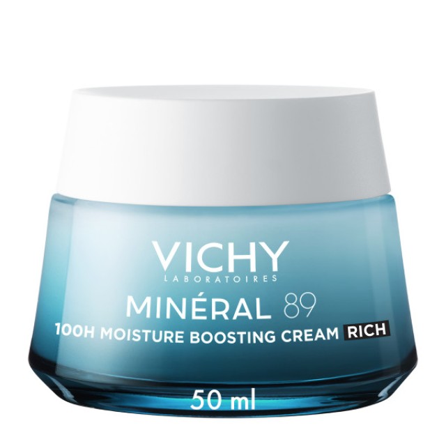 Vichy Mineral 89 Κρέμα Ενυδάτωσης 100h με Πλούσια Υφή για Κανονικές / …