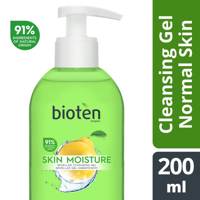 Bioten Skin Moisture Micellar Cleansing Normal Skin Gel Καθαρισμού Προσώπου για Κανονικές / Μικτές Επιδερμίδες 200ml με Αντλία