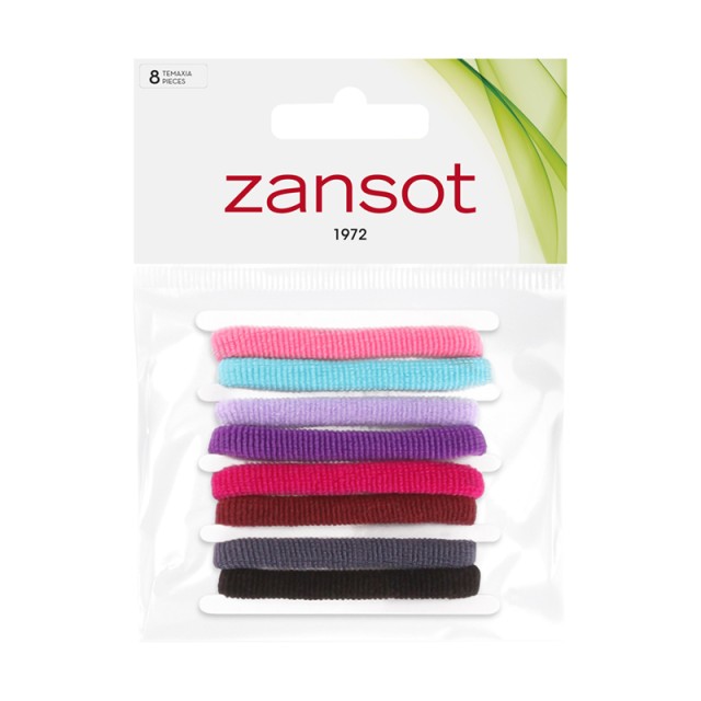 Zan Sot Fabric Hair Scrunchies in Various Colors 8 Pieces in a Bag [18.136]