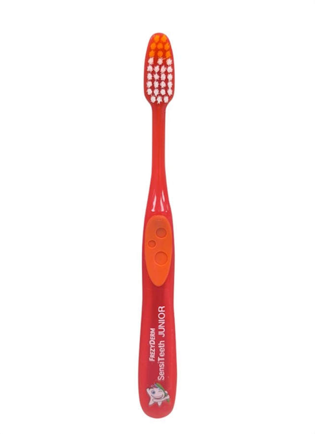 Frezyderm SensiTeeth Junior Toothbrush Soft Red Παιδική Μαλακή Οδοντόβ …