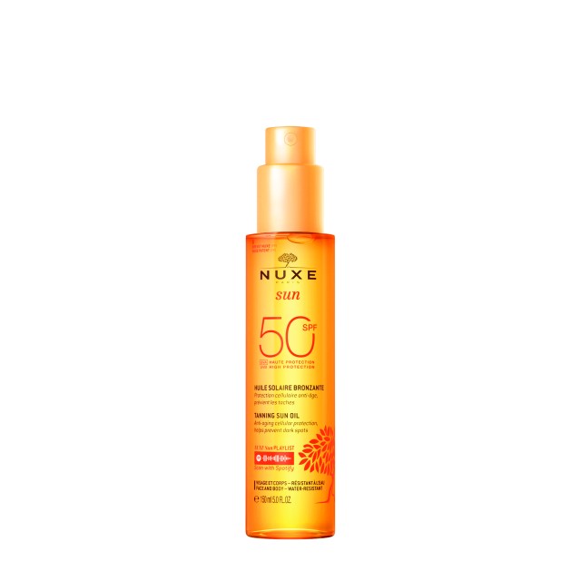 Nuxe Sun Tanning Oil SPF50 Face & Body Tanning Oil Anti Dark Spots 150ml