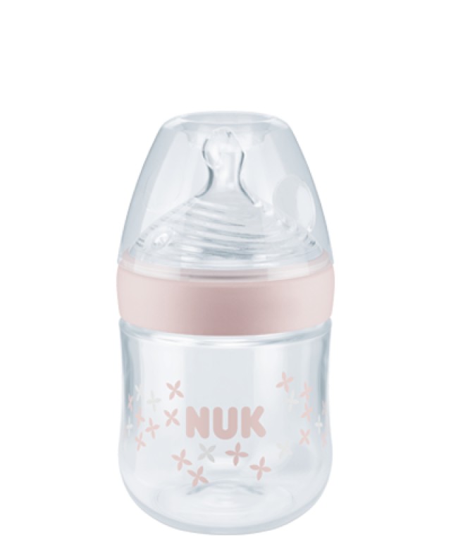 Nuk Nature Sense Γυάλινο Μπιμπερό για 0-6m+ με Θηλή Σιλικόνης S 120ml …