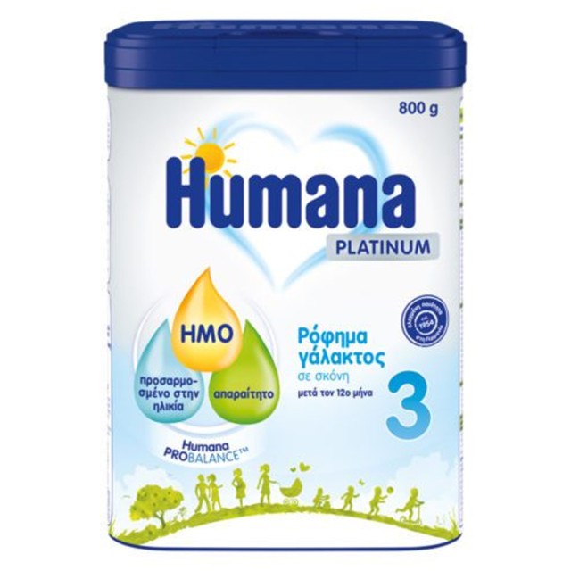 Humana Platinum 3 Γάλα σε Σκόνη Μετά τον 12ο Μήνα 800gr