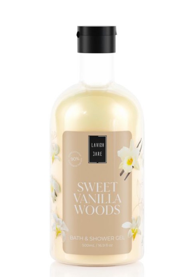 Lavish Care Sweet Vanilla Woods Bath & Shower Αφρόλουτρο Gel με Άρωμα Βανίλια 500ml
