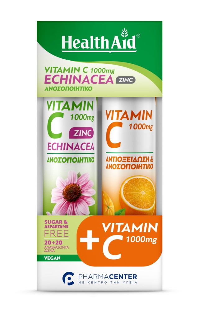 Health Aid PROMO Vitamin C 1000mg Echinacea Zinc για το Ανοσοποιητικό …
