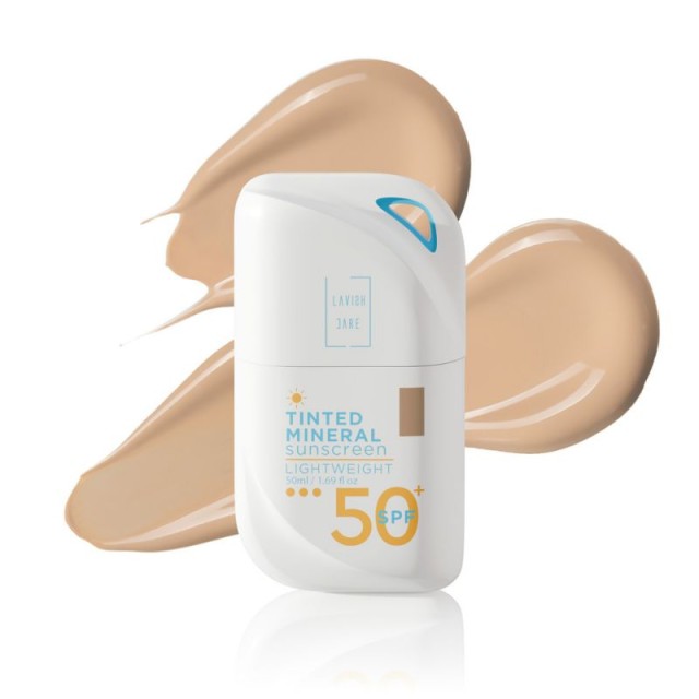 Lavish Care Tinted Mineral Sunscreen SPF50+ No2 Medium Shade Αντηλιακό … Lavish Care Tinted Mineral Sunscreen SPF50+ No2 Medium Shade Αντηλιακό …