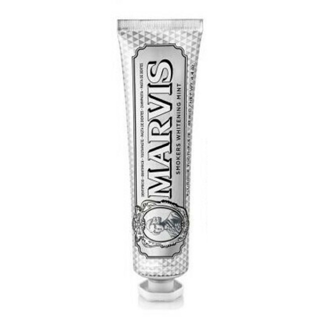 Marvis Smokers Toothpaste Whitening Mint Λευκαντική Οδοντόκρεμα Κατάλληλη για Καπνιστές με Γεύση Μέντα 10ml [Travel Size]