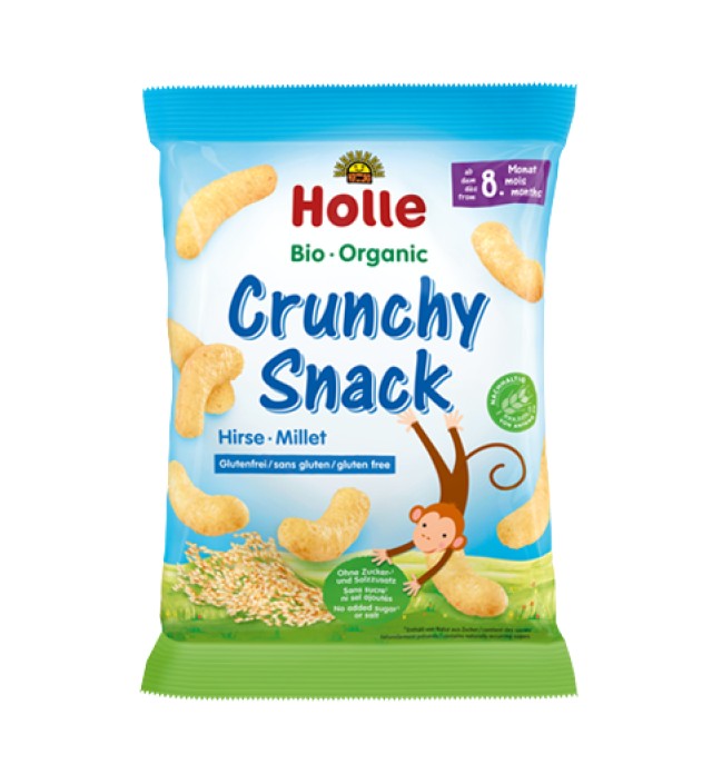 Holle BIO Organic Crunchy Snack Δημητριακών με Κεχρί από τον 8ο Μήνα Χ …
