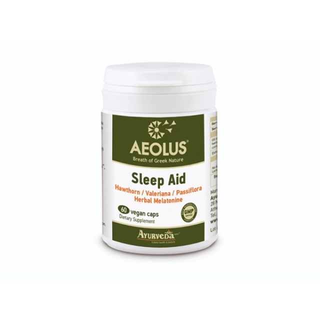 Himalaya Aeolus Sleep Aid Συμπλήρωμα Διατροφής για τον Ύπνο με Κράταιγο, Βαλεριάνα, Πασιφλόρα & Φυτική Μελατονίνη 60 Κάψουλες
