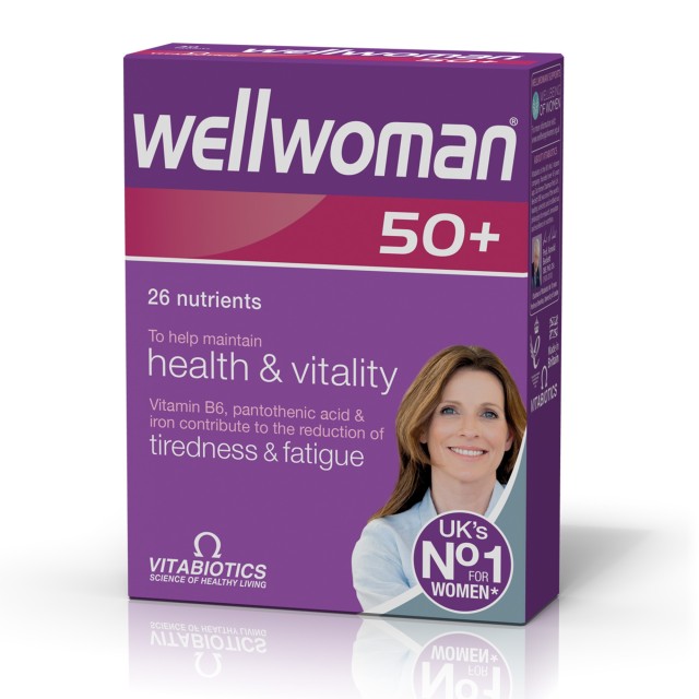 Vitabiotics Wellwoman 50+ Πολυβιταμίνη για Γυναίκες άνω των 50 Ετών … Vitabiotics Wellwoman 50+ Πολυβιταμίνη για Γυναίκες άνω των 50 Ετών …