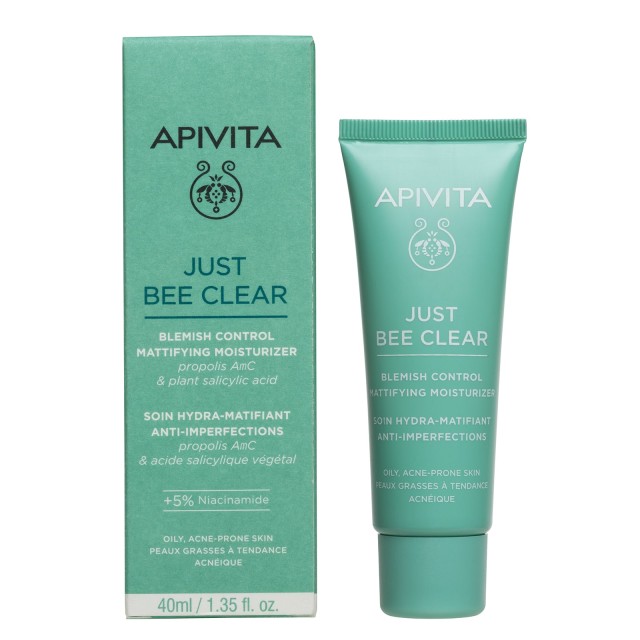 Apivita Just Bee Clear Κρέμα Κατά των Ατελειών - Ενυδάτωση & Ματ Αποτέ …