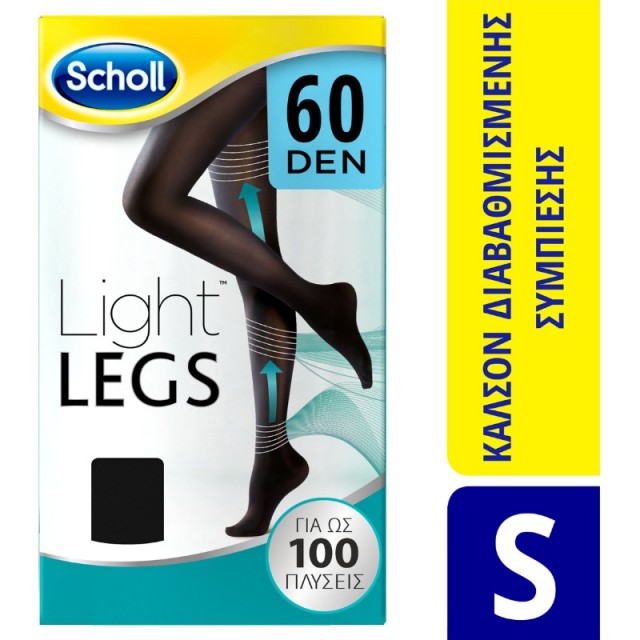 Scholl Light Legs Καλσόν 60 Den Χρώμα:Μαύρο Μέγεθος: S 1 Ζευγάρι