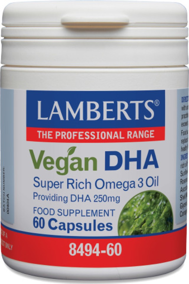 Lamberts Vegan DHA Super Rich Omega 3 Oil Συμπλήρωμα Διατροφής Για Τη … Lamberts Vegan DHA Super Rich Omega 3 Oil Συμπλήρωμα Διατροφής Για Τη …