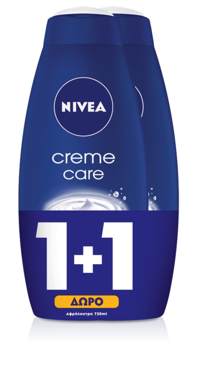 Nivea PROMO Creme Care Bath Ενυδατικό Αφρόλουτρο 2x750ml 1+1 ΔΩΡΟ