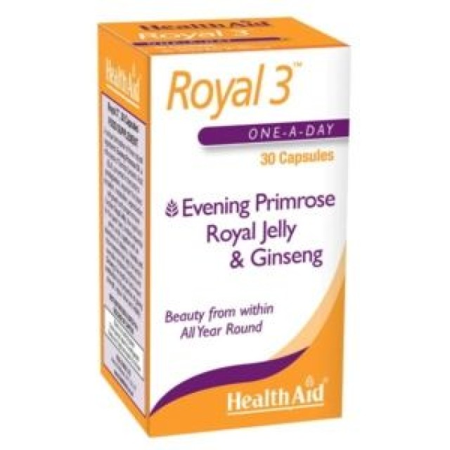 HEALTH AID Royal +3 (Royal Jelly + E.P.O. + Korean Ginseng) capsules 30s