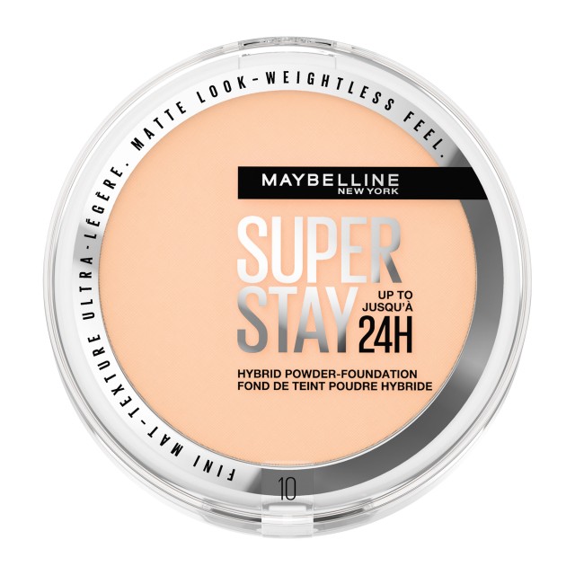 Maybelline Superstay 24H Hybrid Powder-Foundation Makeup 10 με Υφή Πούδρας 9gr