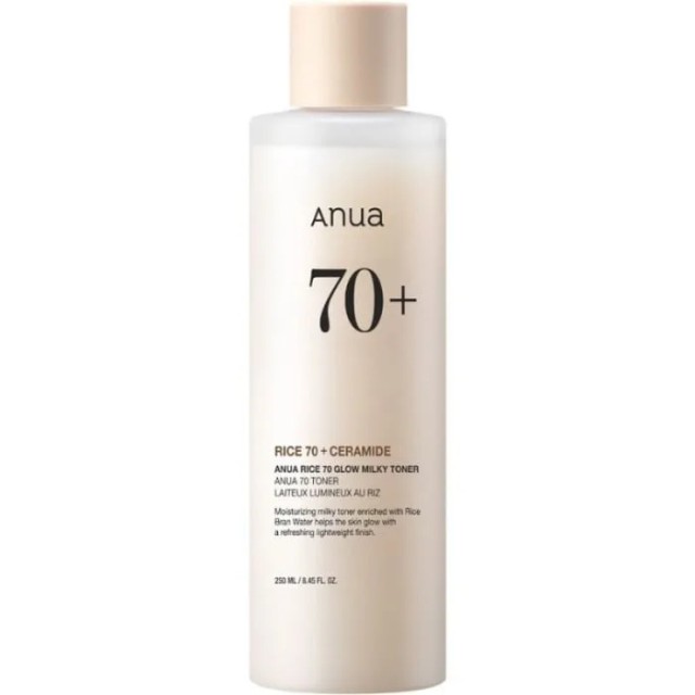 Anua Rice 70 Glow Milky Toner Ενυδατικό Τόνωσης Γαλάκτωμα Προσώπου Λάμ &hellip;