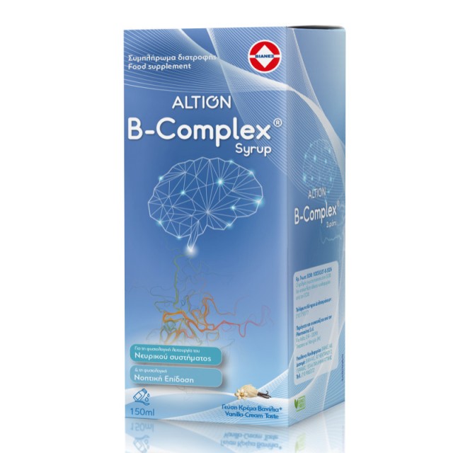Vianex Altion B Complex Syrup για το Νευρικό Σύστημα Παιδιά & Ενήλικες …