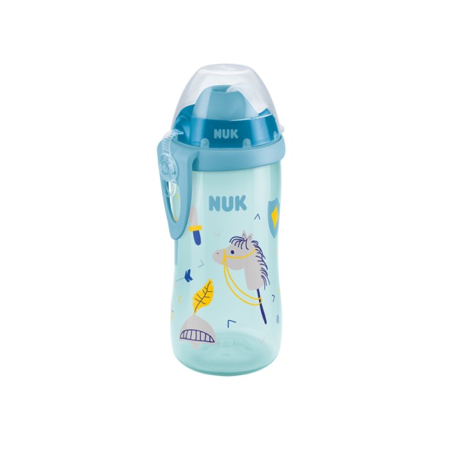 Nuk Flexi Cup Παγούρι Με Καλαμάκι 12m+ Χρώμα:Μπλε 300ml [10.255.410]
