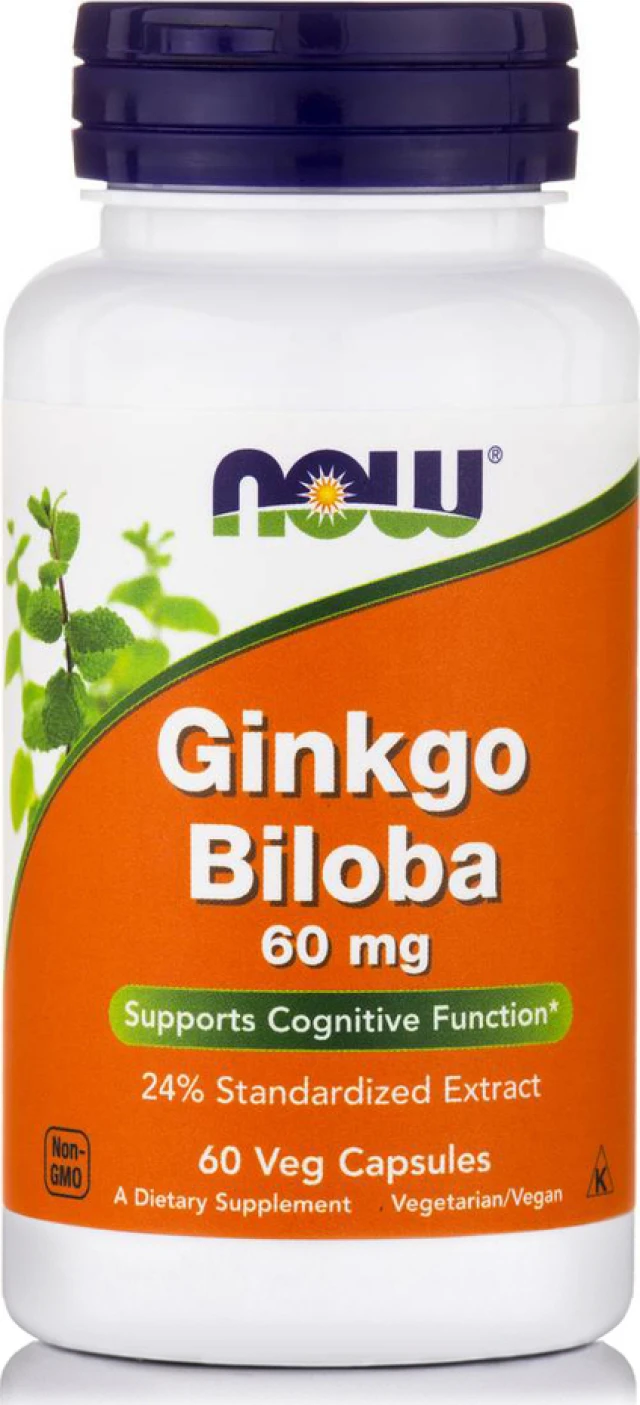 Now Foods Ginkgo Biloba 60mg Brain Supplement …