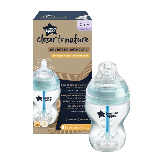Tommee - Tippee TT AAC Bottle Slow Ne Ar Scanda Μπιμπερό Advanced Anti …