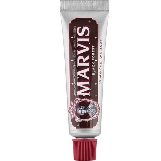 Marvis Black Forest Toothpaste Οδοντόκρεμα με Γεύση Κεράσι, Μαύρη Σοκολάτα και Μέντα 10ml [Travel Size]
